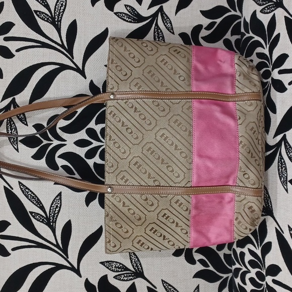 Vintage Coach Lozenge Tote Bag - Picture 2 of 12